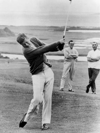 President John Kennedy Playing Golf at Hyannis Port. July 20, 1963 - Photo, 12x16