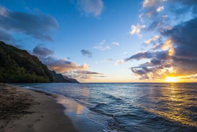Sunset on the Napali Coast, Kauai, Hawaii,United States of America, Pacific - Photographic Print, 12x8 Sunset on the Napali Coast, Kauai, Hawaii,United States of America, Pacific - Photographic Print, 12x8